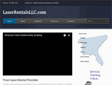Tablet Screenshot of laserrentalsllc.com
